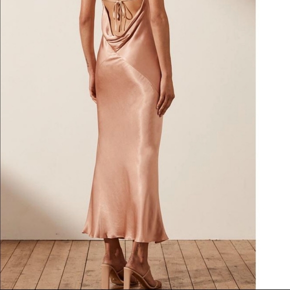 SHONA JOY LA LUNE COWL BACK MIDI DRESS 4 - Picture 10 of 14